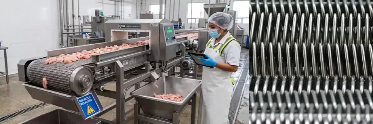 Banda Transportadora Metálica Magnéticas En La Industria Alimentaria